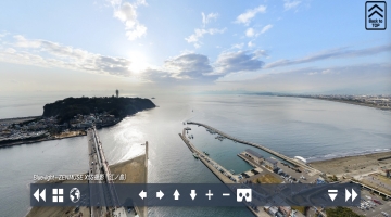 観光地空撮360VR公開